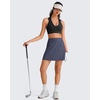 image:imageG4Free BareFeel Polo Collared Padded Sports Bra for Women V Neck Racerback Tennis Golf Tank TopsBlack
