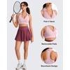 image:imageG4Free BareFeel Polo Collared Padded Sports Bra for Women V Neck Racerback Tennis Golf Tank TopsBlush