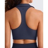 image:imageG4Free BareFeel Polo Collared Padded Sports Bra for Women V Neck Racerback Tennis Golf Tank TopsDark Navy