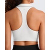 image:imageG4Free BareFeel Polo Collared Padded Sports Bra for Women V Neck Racerback Tennis Golf Tank TopsPure White