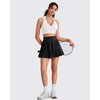 image:imageG4Free BareFeel Polo Collared Padded Sports Bra for Women V Neck Racerback Tennis Golf Tank TopsPure White