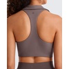 image:imageG4Free BareFeel Polo Collared Padded Sports Bra for Women V Neck Racerback Tennis Golf Tank TopsTaupe