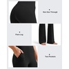 image:imageG4Free BareFeel Yoga Pants Women High Waisted Flared Leggings with Pockets Soft Casual Flare Pants 293133Black