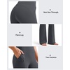 image:imageG4Free BareFeel Yoga Pants Women High Waisted Flared Leggings with Pockets Soft Casual Flare Pants 293133Deep Grey