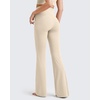 image:imageG4Free BareFeel Yoga Pants Women High Waisted Flared Leggings with Pockets Soft Casual Flare Pants 293133Light Khaki