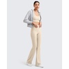 image:imageG4Free BareFeel Yoga Pants Women High Waisted Flared Leggings with Pockets Soft Casual Flare Pants 293133Light Khaki