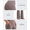 image:imageG4Free BareFeel Yoga Pants Women High Waisted Flared Leggings with Pockets Soft Casual Flare Pants 293133Taupe