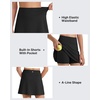 image:imageG4Free Barefeel Tennis Skirts for Girls High Waisted Athletic Skort with Builtin Shorts and Pockets for Golf Running CasualBlack