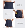 image:imageG4Free Barefeel Tennis Skirts for Girls High Waisted Athletic Skort with Builtin Shorts and Pockets for Golf Running CasualDark Navy