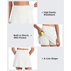 image:imageG4Free Barefeel Tennis Skirts for Girls High Waisted Athletic Skort with Builtin Shorts and Pockets for Golf Running CasualPure White