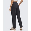 image:imageG4Free ShiftReady Ankle Womens Casual Pants with Pockets Tapered Front Pleated High Waist Trousers for Work Lounge TravelBlack
