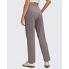 image:imageG4Free ShiftReady Ankle Womens Casual Pants with Pockets Tapered Front Pleated High Waist Trousers for Work Lounge TravelTaupe