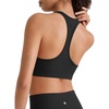 image:imageG4Free BareFeel Non Padded Racerback Sports Bra for Women  Scoop Neck Tank Tops Casual Yoga Light WorkoutBlack
