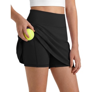 image:imageG4Free Barefeel Tennis Skirts for Girls High Waisted Athletic Skort with Builtin Shorts and Pockets for Golf Running CasualBlack