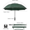image:imageG4Free Golf Umbrella 62 Inch Large Umbrella for Rain Vented Strong Windproof Waterproof Double Canopy Automatic Open Stick Umbrellas Resist Up to 85 MPH WindsDark Green