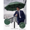image:imageG4Free Golf Umbrella 62 Inch Large Umbrella for Rain Vented Strong Windproof Waterproof Double Canopy Automatic Open Stick Umbrellas Resist Up to 85 MPH WindsDark Green
