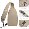 image:imageG4Free Sling Bag RFID Blocking Crossbody Bags for Travel Compact Small Sling Backpack Chest and Shoulder Bag for Men and Women for Travel Casual Daily Outings Blackkhaki