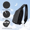 image:imageG4Free Sling Bag RFID Blocking Crossbody Bags for Travel Compact Small Sling Backpack Chest and Shoulder Bag for Men and Women for Travel Casual Daily Outings Blackblack