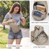 image:imageG4Free Sling Bag RFID Blocking Crossbody Bags for Travel Compact Small Sling Backpack Chest and Shoulder Bag for Men and Women for Travel Casual Daily Outings Blackkhaki