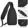 image:imageG4Free Sling Bag RFID Blocking Crossbody Bags for Travel Compact Small Sling Backpack Chest and Shoulder Bag for Men and Women for Travel Casual Daily Outings Blackblack