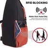 image:imageG4Free Sling Bag for Men Women RFID Blocking Crossbody Bags Hiking Daypacks Small Sling Backpack Chest Shoulder Bag Travel  BlackBeige  Black