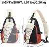 image:imageG4Free Sling Bag for Men Women RFID Blocking Crossbody Bags Hiking Daypacks Small Sling Backpack Chest Shoulder Bag Travel  BlackBeige  Black