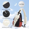image:imageG4Free Sling Bag for Men Women RFID Blocking Crossbody Bags Hiking Daypacks Small Sling Backpack Chest Shoulder Bag Travel  BlackBeige  Black