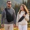 image:imageG4Free Sling Bag for Men Women RFID Blocking Crossbody Bags Hiking Daypacks Small Sling Backpack Chest Shoulder Bag Travel  BlackBlack