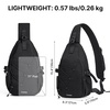 image:imageG4Free Sling Bag for Men Women RFID Blocking Crossbody Bags Hiking Daypacks Small Sling Backpack Chest Shoulder Bag Travel  BlackBlack