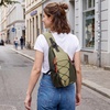 image:imageG4Free Sling Bag for Men Women RFID Blocking Crossbody Bags Hiking Daypacks Small Sling Backpack Chest Shoulder Bag Travel  BlackDark Green
