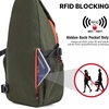 image:imageG4Free Sling Bag for Men Women RFID Blocking Crossbody Bags Hiking Daypacks Small Sling Backpack Chest Shoulder Bag Travel  BlackDark Green