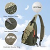 image:imageG4Free Sling Bag for Men Women RFID Blocking Crossbody Bags Hiking Daypacks Small Sling Backpack Chest Shoulder Bag Travel  BlackDark Green