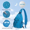 image:imageG4Free Sling Bag for Men Women RFID Blocking Crossbody Bags Hiking Daypacks Small Sling Backpack Chest Shoulder Bag Travel  BlackNavy Blue