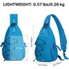 image:imageG4Free Sling Bag for Men Women RFID Blocking Crossbody Bags Hiking Daypacks Small Sling Backpack Chest Shoulder Bag Travel  BlackNavy Blue