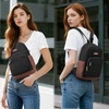 image:imageG4Free Small RFlD Crossbody Backpack Convertible Lightweight Mini Sling Bag for Women Men for Travel amp Hiking Black amp BrownBlack and Brown