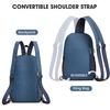 image:imageG4Free Small RFlD Crossbody Backpack Convertible Lightweight Mini Sling Bag for Women Men for Travel amp Hiking Black amp BrownBlue and Brown