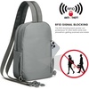 image:imageG4Free Small RFlD Crossbody Backpack Convertible Lightweight Mini Sling Bag for Women Men for Travel amp Hiking Black amp BrownGrey