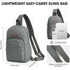 image:imageG4Free Small RFlD Crossbody Backpack Convertible Lightweight Mini Sling Bag for Women Men for Travel amp Hiking Black amp BrownGrey
