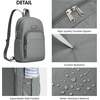 image:imageG4Free Small RFlD Crossbody Backpack Convertible Lightweight Mini Sling Bag for Women Men for Travel amp Hiking Black amp BrownGrey