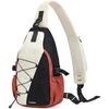 image:imageG4Free Sling Bag for Men Women RFID Blocking Crossbody Bags Hiking Daypacks Small Sling Backpack Chest Shoulder Bag Travel  BlackBeige  Black