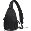 image:imageG4Free Sling Bag for Men Women RFID Blocking Crossbody Bags Hiking Daypacks Small Sling Backpack Chest Shoulder Bag Travel  BlackBlack