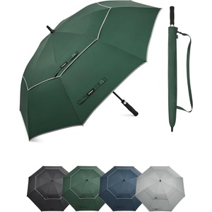 image:imageG4Free Golf Umbrella 62 Inch Large Umbrella for Rain Vented Strong Windproof Waterproof Double Canopy Automatic Open Stick Umbrellas Resist Up to 85 MPH WindsDark Green