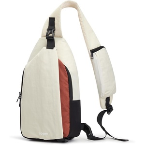 image:imageG4Free Sling Bag RFID Blocking Crossbody Bags for Travel Compact Small Sling Backpack Chest and Shoulder Bag for Men and Women for Travel Casual Daily Outings BlackBeige