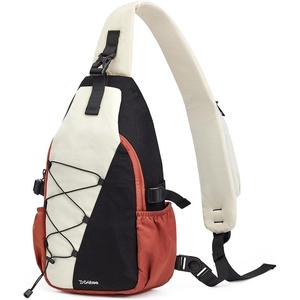 image:imageG4Free Sling Bag for Men Women RFID Blocking Crossbody Bags Hiking Daypacks Small Sling Backpack Chest Shoulder Bag Travel  BlackBeige  Black