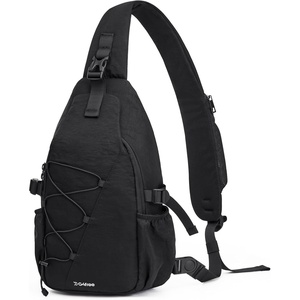 image:imageG4Free Sling Bag for Men Women RFID Blocking Crossbody Bags Hiking Daypacks Small Sling Backpack Chest Shoulder Bag Travel  BlackBlack