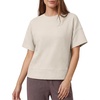 image:imageG4Free Womens Waffle Knit Tops Breathable Short Sleeve TShirts Casual  Soft Waffle Knit Breathable Wrinkle Resistant Loose Fit Crew Neck Hip Length Dropped Shoulder Casual amp LoungeDusty Taupe