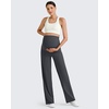 image:imageG4Free Womens Maternity BareFeel Wide Leg Yoga Pants  BumpFriendly CoverageWide Leg DesignLycra BlendExtremely SoftSkinlike Touchfor Work Casual WearDark Gray