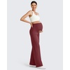 image:imageG4Free Womens Maternity BareFeel Wide Leg Yoga Pants  BumpFriendly CoverageWide Leg DesignLycra BlendExtremely SoftSkinlike Touchfor Work Casual WearDark Burgundy