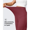 image:imageG4Free Womens Maternity BareFeel Wide Leg Yoga Pants  BumpFriendly CoverageWide Leg DesignLycra BlendExtremely SoftSkinlike Touchfor Work Casual WearDark Burgundy