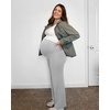 image:imageG4Free Womens Maternity BareFeel Wide Leg Yoga Pants  BumpFriendly CoverageWide Leg DesignLycra BlendExtremely SoftSkinlike Touchfor Work Casual WearLight Gray